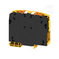 Blok zacisku przelotowego, PUSH IN, czarny/żółty, 95 mm2, 232 A, 1000 V, liczba przyłączeń: 2, A2C 95/120 FE DL