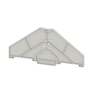 Płytka końcowa do złączek, szary, Wysokość: 120 mm, Szerokość: 3 mm, V-0, Poliwęglan, zatrzaskowe: Tak, PAP PRV/PPV8 GR