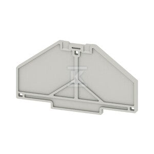Płytka końcowa do złączek, szary, Wysokość: 70 mm, Szerokość: 3 mm, V-0, Poliwęglan, zatrzaskowe: Tak, PAP PRV/PPV4 GR