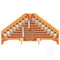 Zacisk rozdziału potencjału, PUSH IN, pomarańczowy, 1.5 mm2, 17.5 A, 250 V, liczba przyłączeń: 32, liczba poziomów: 8, PPV 8 OR 35X7.5 DGR