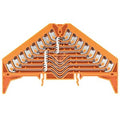 Zacisk rozdziału potencjału, PUSH IN, pomarańczowy, 1.5 mm2, 17.5 A, 250 V, liczba przyłączeń: 32, liczba poziomów: 8, PPV 8 OR 35X15 DGR