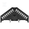 Zacisk rozdzielacza krosowego, PUSH IN, czarny, 1.5 mm2, 8 A, 250 V, liczba przyłączeń: 32, liczba poziomów: 8, TS 35 x 7.5, V-0, Poliwęglan, PRV 8 SW 35X7.5 WS