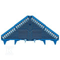 Zacisk rozdzielacza krosowego, PUSH IN, niebieski, 1.5 mm2, 6 A, 250 V, liczba przyłączeń: 64, liczba poziomów: 16, TS 35 x 15, V-0, Poliwęglan, PRV 16 BL 35X15 WS/RT