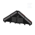 Zacisk rozdzielacza krosowego, PUSH IN, czarny, 1.5 mm2, 6 A, 250 V, liczba przyłączeń: 64, liczba poziomów: 16, TS 35 x 7.5, V-0, Poliwęglan, PRV 16 SW 35X7.5 WS/RT