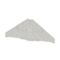 Płyta separacyjna (terminal), szary, Wysokość: 225 mm, Szerokość: 2 mm, V-0, Poliwęglan, TW PRV16