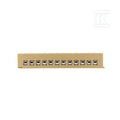 Jedno- oraz wielobiegunowe listwy zaciskowe, Połączenie lutowane, Jasnożółty, 2.5 mm2, 20 A, 125 V, liczba przyłączeń: 1, liczba poziomów: 1, MK 2/12 SL/WA