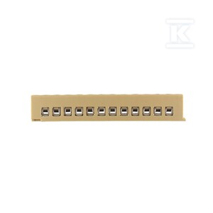 Jedno- oraz wielobiegunowe listwy zaciskowe, Połączenie lutowane, Jasnożółty, 2.5 mm2, 20 A, 125 V, liczba przyłączeń: 1, liczba poziomów: 1, MK 2/12 SL/WA