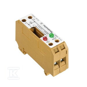 Bloki odczepów probierczych, złącze śrubowe, Jasnożółty, 6 mm2, 27 A, 60 V, liczba przyłączeń: 2, liczba poziomów: 1, SAKT E/35 2LD 60VAC