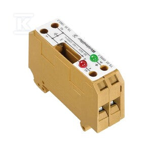 Bloki odczepów probierczych, złącze śrubowe, Jasnożółty, 6 mm2, 27 A, 120 V, liczba przyłączeń: 2, liczba poziomów: 1, SAKT E/35 2LD 120VAC