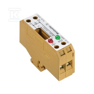 Bloki odczepów probierczych, złącze śrubowe, Jasnożółty, 4 mm2, 27 A, 60 V, liczba przyłączeń: 2, liczba poziomów: 1, SAKT E/32 2LD 60VAC