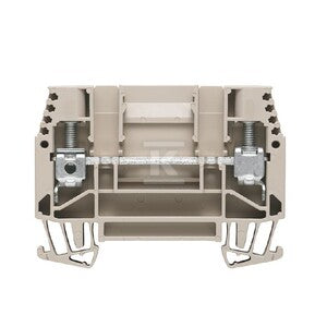 Blok zacisku przelotowego, złącze śrubowe, Ciemnobeżowy, 6 mm2, 41 A, 630 V, liczba przyłączeń: 2, WTD 6/1