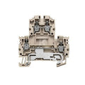 Zacisk modułowy wielorzędowy, złącze śrubowe, Ciemnobeżowy, 2.5 mm2, 800 V, liczba przyłączeń: 4, liczba poziomów: 2, TS 35, V-0, WDK 2.5N DU-PE