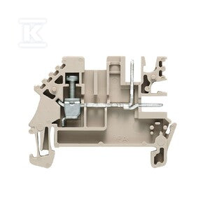Blok zacisku przelotowego, złącze śrubowe, Ciemnobeżowy, 1.5 mm2, 16 A, 250 V, liczba przyłączeń: 3, WDU 1.5/ZQV/BLZ 5.08