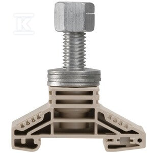 Złączka kołkowa, Przyłącze sworzniowe, Ciemnobeżowy, 120 mm2, 269 A, 1000 V, liczba przyłączeń: 1, liczba poziomów: 1, TS 35, V-0, Wemid, WF 12 NFF