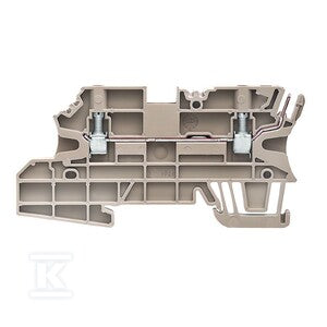 Blok zacisku przelotowego, złącze śrubowe, Ciemnobeżowy, 2.5 mm2, 24 A, 250 V, liczba przyłączeń: 3, WMF 2.5 BLZ