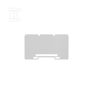 Płyta separacyjna (terminal), szary, Wysokość: 101.8 mm, Szerokość: 2 mm, V-0, żywica epoksydowa, WTW WF6 2300