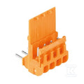 Adapter dołączany (terminal), 5 A, napięcie znamionowe do złącza sąsiedniego: 250 V, pomarańczowy, SL 5.08/4/WDK2.5 OR