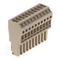 Wtyczka (terminal), złącze śrubowe, 4 mm2, 32 A, 800 V, liczba przyłączeń: 10, Liczba biegunów: 10, Szerokość: 62 mm, WP4/1AN/10