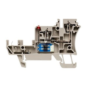 Złączka inicjatora/elementu wykonawczego, złącze sprężynowe, Ciemnobeżowy, 1.5 mm2, 17.5 A, 30 V, liczba przyłączeń: 2, liczba poziomów: 2, TS 35, ZIA 1.5/3L-1S/LD-RT
