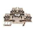 Blok zaciskowy, złącze sprężynowe, Ciemnobeżowy, 2.5 mm2, 500 V, 500 V, liczba przyłączeń: 4, liczba poziomów: 2, TS 35, ZDK 2.5/D/5