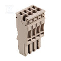 Wtyczka (terminal), złącze wtykowe, 2.5 mm2, 24 A, 500 V, liczba przyłączeń: 4, Liczba biegunów: 4, Szerokość: 20.4 mm, ZP 2.5/1AN/4