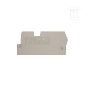 Płyta separacyjna (terminal), Ciemnobeżowy, Wysokość: 58 mm, Szerokość: 2.5 mm, V-0, Wemid, ZAP/TW ZT2.5/2AN