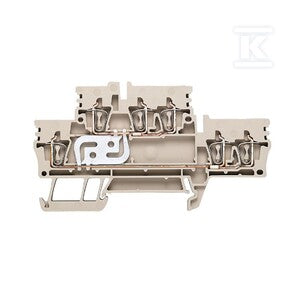Zacisk modułowy wielorzędowy, złącze sprężynowe, Ciemnobeżowy, 2.5 mm2, 800 V, liczba przyłączeń: 6, liczba poziomów: 2, TS 35, V-0, ZDK 2.5/3AN V