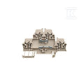 Zacisk modułowy wielorzędowy, złącze sprężynowe, beżowy, 2.5 mm2, 500 V, liczba przyłączeń: 4, liczba poziomów: 2, TS 35, V-0, ZDK 2.5 EM