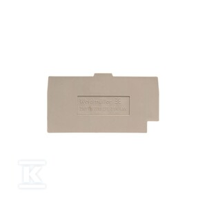 Płyta separacyjna (terminal), Ciemnobeżowy, Wysokość: 57.5 mm, Szerokość: 1.5 mm, V-0, Wemid, ZAP/TW ZDU/ZPE 2.5N/4AN