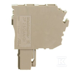 Wtyczka (terminal), złącze wtykowe, 2.5 mm2, 24 A, 500 V, liczba przyłączeń: 4, Liczba biegunów: 2, Szerokość: 10 mm, ZP 2.5/2AN/QV/2
