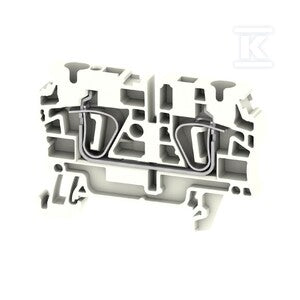 Blok zacisku przelotowego, złącze sprężynowe, biały, 4 mm2, 32 A, 800 V, liczba przyłączeń: 2, ZDU 4 WS