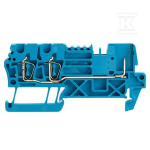 Złączka wtykowa, złącze sprężynowe, niebieski, 2.5 mm2, 24 A, 500 V, liczba przyłączeń: 3, liczba poziomów: 1, TS 35, ZT 2.5/3AN/1 BL