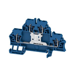 Zacisk modułowy wielorzędowy, złącze sprężynowe, niebieski, 2.5 mm2, 500 V, liczba przyłączeń: 4, liczba poziomów: 2, TS 35, V-0, ZDK 2.5V BL