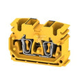 Blok zacisku przelotowego, złącze sprężynowe, żółty, 2.5 mm2, 24 A, 800 V, liczba przyłączeń: 4, ZDUB 2.5-2/4AN/DB GE