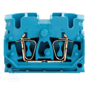 Blok zacisku przelotowego, złącze sprężynowe, niebieski, 2.5 mm2, 24 A, 800 V, liczba przyłączeń: 4, ZDUB 2.5-2/4AN/DB BL