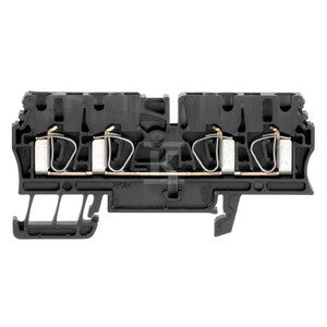 Blok zacisku przelotowego, złącze sprężynowe, czarny, 2.5 mm2, 24 A, 800 V, liczba przyłączeń: 4, ZDU 2.5/4AN SW