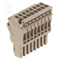 Wtyczka (terminal), złącze wtykowe, 2.5 mm2, 24 A, 500 V, liczba przyłączeń: 8, Liczba biegunów: 8, Szerokość: 40.8 mm, ZP 2.5/1AN/QV/8