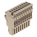 Wtyczka (terminal), złącze wtykowe, 2.5 mm2, 24 A, 500 V, liczba przyłączeń: 9, Liczba biegunów: 9, Szerokość: 45 mm, ZP 2.5/1AN/QV/9