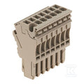 Wtyczka (terminal), złącze wtykowe, 2.5 mm2, 24 A, 500 V, liczba przyłączeń: 7, Liczba biegunów: 7, Szerokość: 35 mm, ZP 2.5/1AN/QV/7