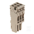 Wtyczka (terminal), złącze wtykowe, 2.5 mm2, 24 A, 500 V, liczba przyłączeń: 3, Liczba biegunów: 3, Szerokość: 15.3 mm, ZP 2.5/1AN/3