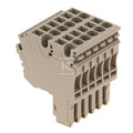 Wtyczka (terminal), złącze wtykowe, 2.5 mm2, 24 A, 500 V, liczba przyłączeń: 12, Liczba biegunów: 6, Szerokość: 30.6 mm, ZP 2.5/2AN/QV/6