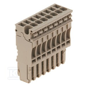 Wtyczka (terminal), złącze wtykowe, 2.5 mm2, 24 A, 500 V, liczba przyłączeń: 8, Liczba biegunów: 8, Szerokość: 40.8 mm, ZP 2.5/1AN/8
