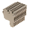 Wtyczka (terminal), złącze wtykowe, 2.5 mm2, 24 A, 500 V, liczba przyłączeń: 18, Liczba biegunów: 9, Szerokość: 45.9 mm, ZP 2.5/2AN/QV/9