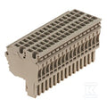 Wtyczka (terminal), złącze wtykowe, 2.5 mm2, 24 A, 500 V, liczba przyłączeń: 32, Liczba biegunów: 16, Szerokość: 80 mm, ZP 2.5/2AN/QV/16