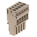 Wtyczka (terminal), złącze sprężynowe, 4 mm2, 32 A, 800 V, liczba przyłączeń: 5, Liczba biegunów: 5, Szerokość: 32.5 mm, ZP 4/1AN/5