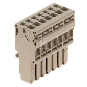 Wtyczka (terminal), złącze sprężynowe, 4 mm2, 32 A, 800 V, liczba przyłączeń: 7, Liczba biegunów: 7, Szerokość: 45.5 mm, ZP 4/1AN/7