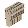 Wtyczka (terminal), złącze sprężynowe, 4 mm2, 32 A, 800 V, liczba przyłączeń: 8, Liczba biegunów: 8, Szerokość: 52 mm, ZP 4/1AN/8