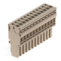 Wtyczka (terminal), złącze sprężynowe, 4 mm2, 32 A, 800 V, liczba przyłączeń: 12, Liczba biegunów: 12, Szerokość: 78 mm, ZP 4/1AN/12