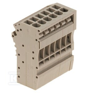 Wtyczka (terminal), złącze wtykowe, 2.5 mm2, 24 A, 500 V, liczba przyłączeń: 6, Liczba biegunów: 6, Szerokość: 33.1 mm, ZPS 2.5/1AN/QV/6