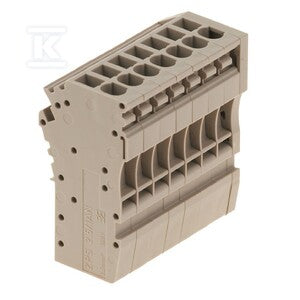 Wtyczka (terminal), złącze wtykowe, 2.5 mm2, 24 A, 500 V, liczba przyłączeń: 7, Liczba biegunów: 7, Szerokość: 38.2 mm, ZPS 2.5/1AN/QV/7